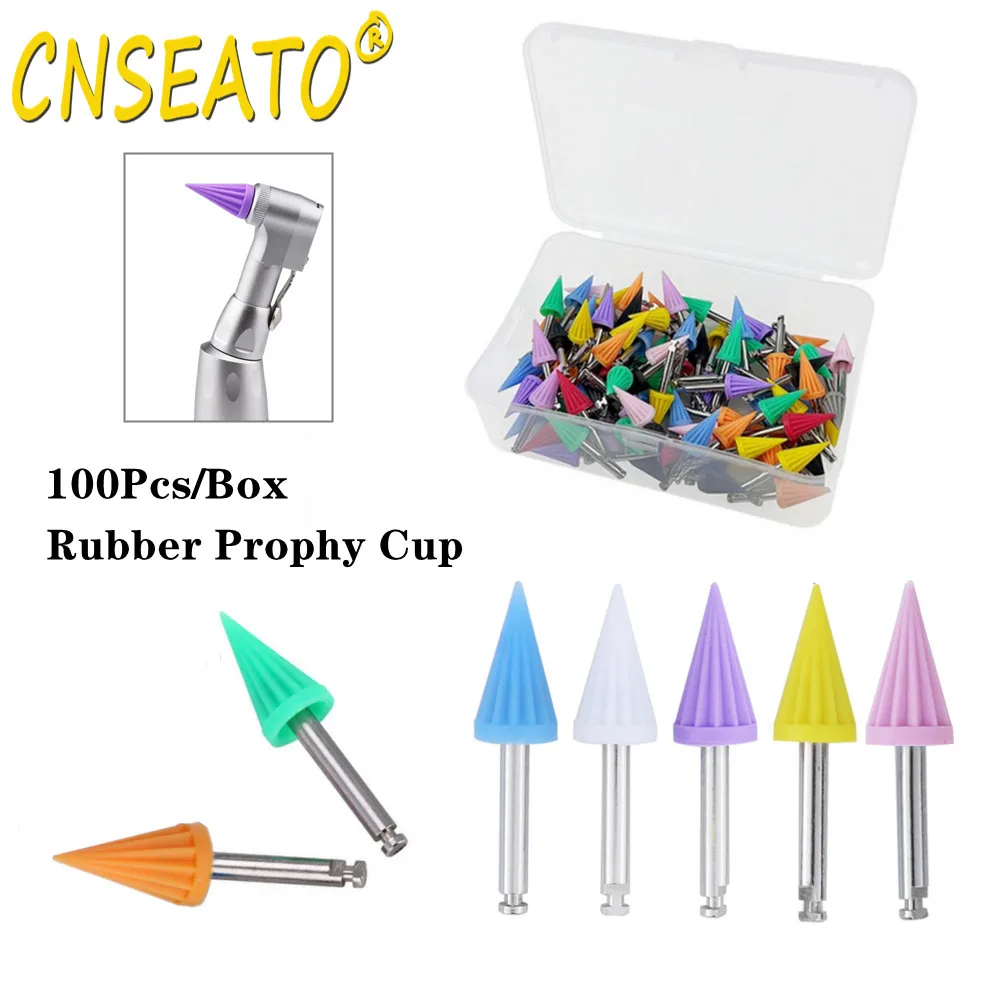 100Pcs Dental Prophy Polishing Cup Silicone Rubber Tapered Polish Brush Teeth Polisher Dentistry Prophylaxis For Contra Angle
100Pcs Dental Prophy Polishing Cup Silicone Rubber Tapered Polish Brush Teeth Polisher Dentistry Prophylaxis For Contra Angle