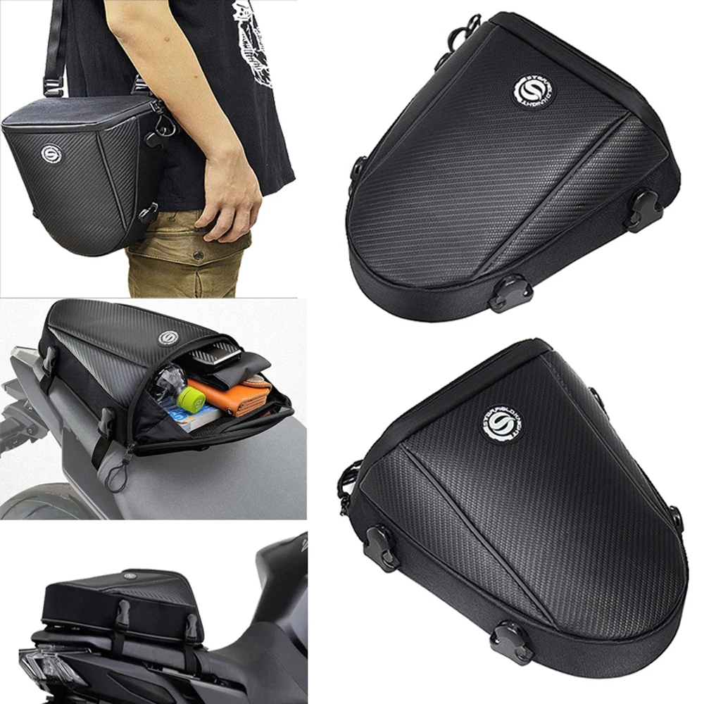 

For KAWASAKI NINJA250 NINJA300 NINJA400 NINJA1000 ZZR1100 Z1000SX Motorcycle Tail Bag Multi-functional Rear Seat Bag Rider Backp