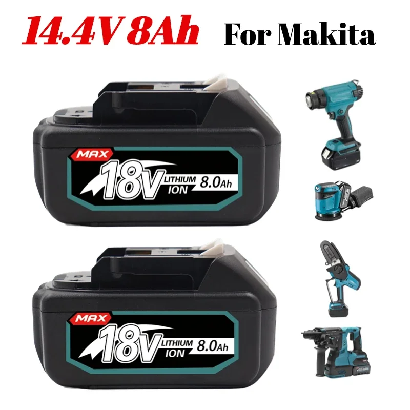 18V 8A Replacement Lithium Battery For Makita BL1860 BL1850B BL1850 BL1840 BL1830 BL1820 BL1815 LXT-400
18V 8A Replacement Lithium Battery For Makita BL1860 BL1850B BL1850 BL1840 BL1830 BL1820 BL1815 LXT-400