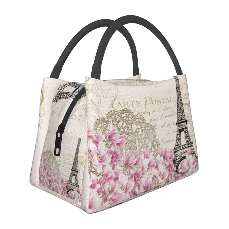 Love In Paris Eiffel Tower Insulated Lunch Bags Women Romantic French Floral Resuable Cooler Thermal Food Lunch Box Work Travel
Love In Paris Eiffel Tower Insulated Lunch Bags Women Romantic French Floral Resuable Cooler Thermal Food Lunch Box Work Travel