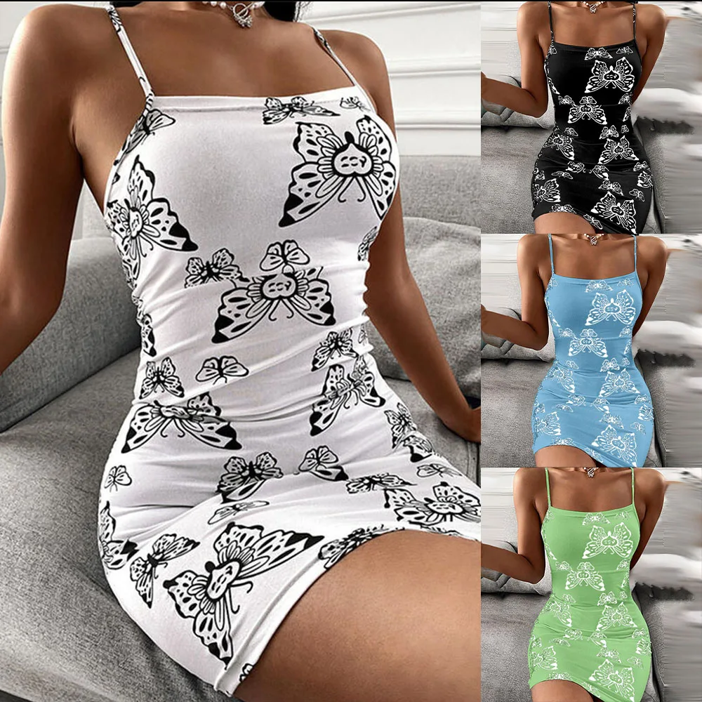 Sexy Mini Dress for women Summer Beach Camisole dresses Sundress Female Clothing Party Club Elegant Suspender Sling Dress
Sexy Mini Dress for women Summer Beach Camisole dresses Sundress Female Clothing Party Club Elegant Suspender Sling Dress
