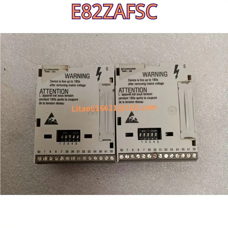 

The function test of the second-hand frequency converter IO interface module E82ZAFSC is OK