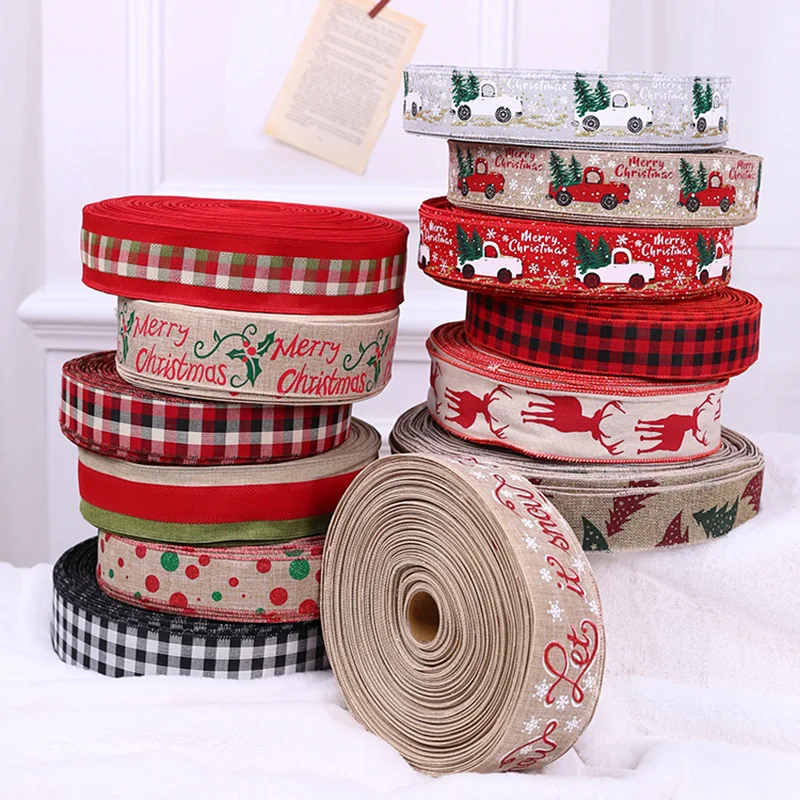 2m Christmas Linen Ribbons Merry Christmas Snowflake Deer Printed Ribbon DIY Christmas Decoration Ornaments Gift Wrapping Decor
2m Christmas Linen Ribbons Merry Christmas Snowflake Deer Printed Ribbon DIY Christmas Decoration Ornaments Gift Wrapping Decor