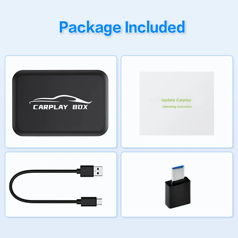 Wired To Wireless CarPlay Adapter Vehicle Audio Accessories For Auto Stereo Dash Navigator Players Car Interior Electronics
Wired To Wireless CarPlay Adapter Vehicle Audio Accessories For Auto Stereo Dash Navigator Players Car Interior Electronics