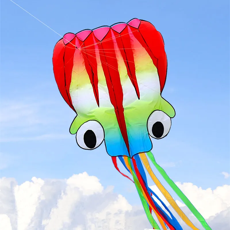 

free shipping children kite flying toys octopus kite inflatable kites factory walk in sky outdoor fun ikite professional winds