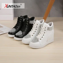 High Top White Shoes Woman Platform Rhinestone Female Fashion Casual Shoes Wedge Heel 2022 New Lady Leisure Sneakers Woman Shoe
High Top White Shoes Woman Platform Rhinestone Female Fashion Casual Shoes Wedge Heel 2022 New Lady Leisure Sneakers Woman Shoe