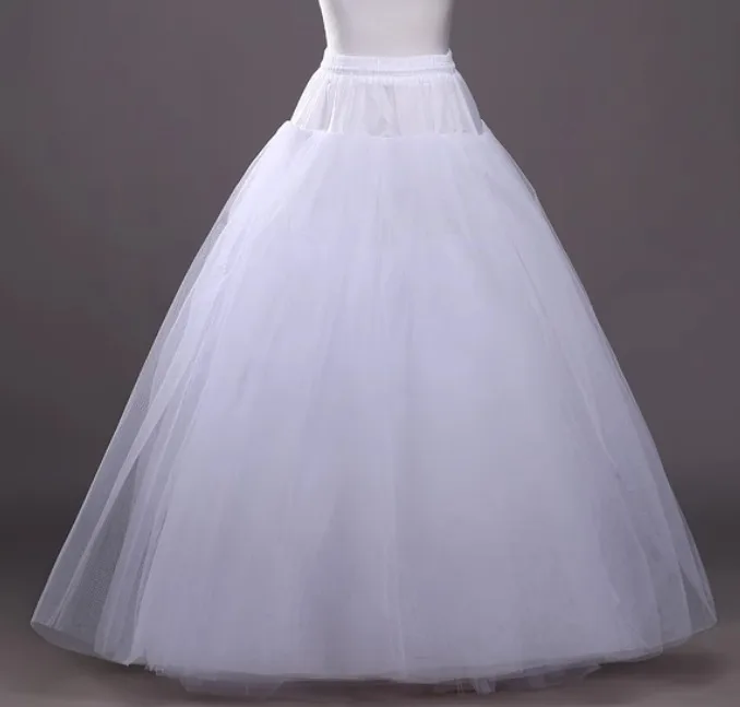 

Crinoline Long Wedding Petticoat For Ball Gown Dress Underskirt Half Slips Wedding Accessories Boneless Petticoat Free Shipping
