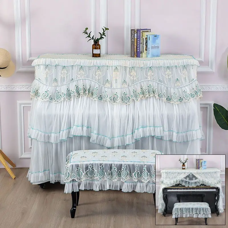 Lace Embroidered Dustproof Piano Cover Double Layer Thin Gauze Small Fresh Piano Cloth Single and Double Bench Lace Dust Cover
Lace Embroidered Dustproof Piano Cover Double Layer Thin Gauze Small Fresh Piano Cloth Single and Double Bench Lace Dust Cover
