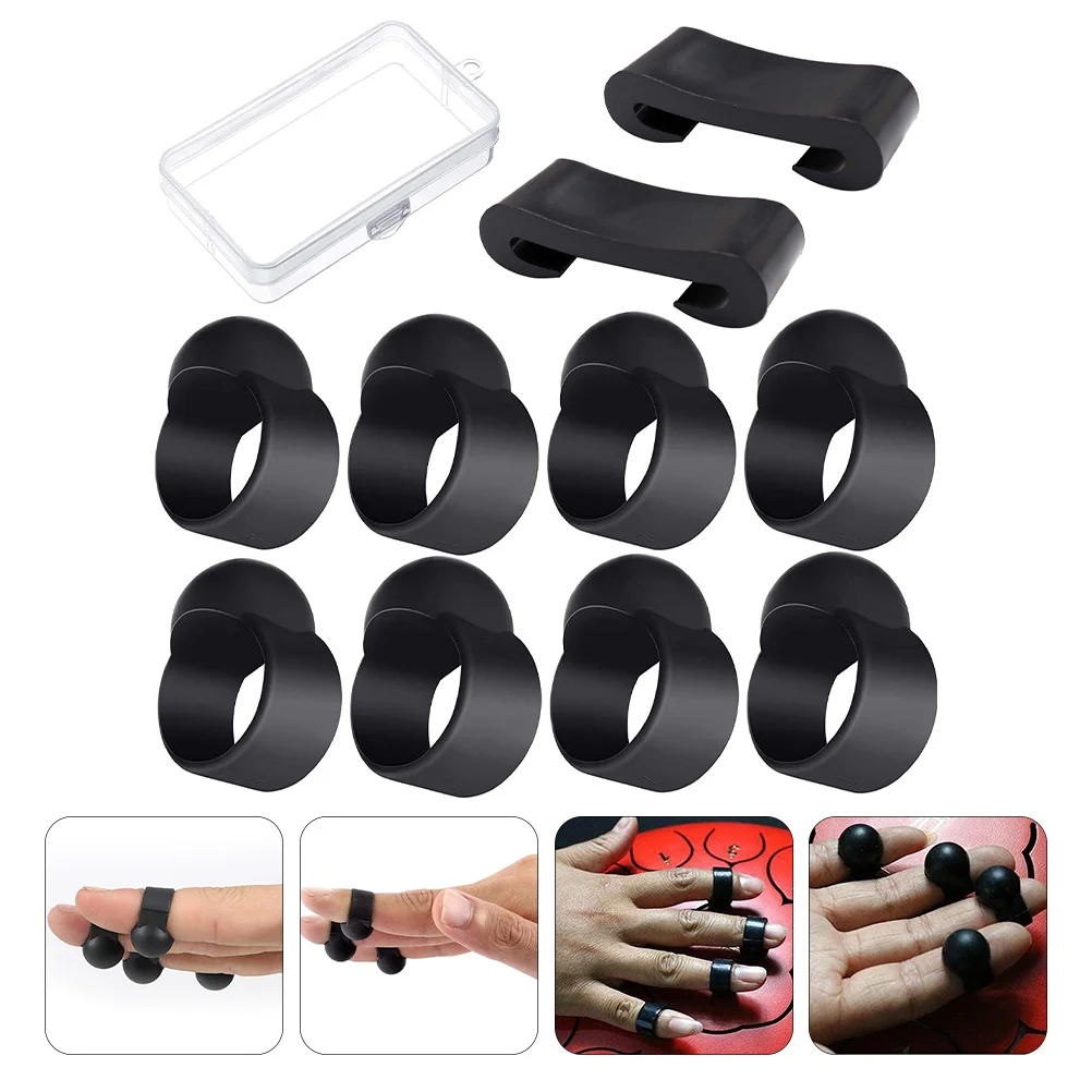 

10 Pcs Ethereal Drum Accessories Finger Pick Kit Instrument Plastic Mallet Bracket Accessory