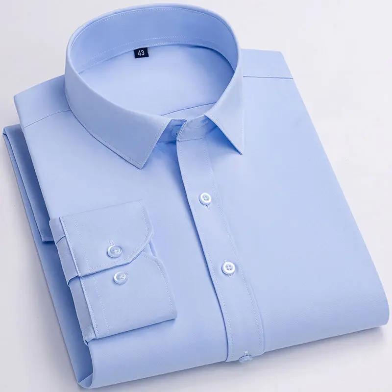 Spring Men's Long Sleeve Summer Casual Shirts Single Pocket Comfortable Standard-fit Button-down Solid Color Cotton Shirt A01
Spring Men's Long Sleeve Summer Casual Shirts Single Pocket Comfortable Standard-fit Button-down Solid Color Cotton Shirt A01