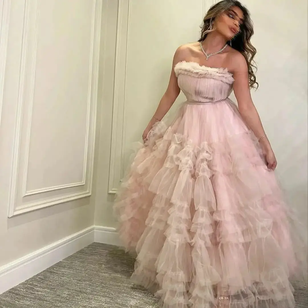 Welove Tiered Tulle Long Ruffles Prom Dresses for Women Zipper Back Sexy Ladies Party Evening Gowns Sleeveless Vestidos
Welove Tiered Tulle Long Ruffles Prom Dresses for Women Zipper Back Sexy Ladies Party Evening Gowns Sleeveless Vestidos