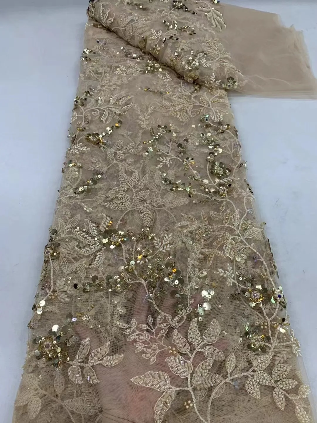 Sky blue 3D Flower Applique African Lace Fabric 2024 High Quality Embroidery Sequin Pearl Luxury Hand Beaded Wedding Lace
Sky blue 3D Flower Applique African Lace Fabric 2024 High Quality Embroidery Sequin Pearl Luxury Hand Beaded Wedding Lace
