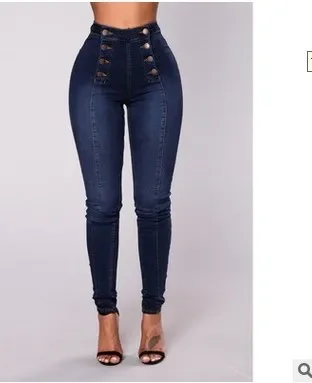 Denim Pencil Pants Women Vintage Jeans High Waist Washed Double Breasted Pockets Basics Ankle Length Trousers 2025 Streetwear 57 Sae04882d50e14cc8aa355bfb601ee078Q