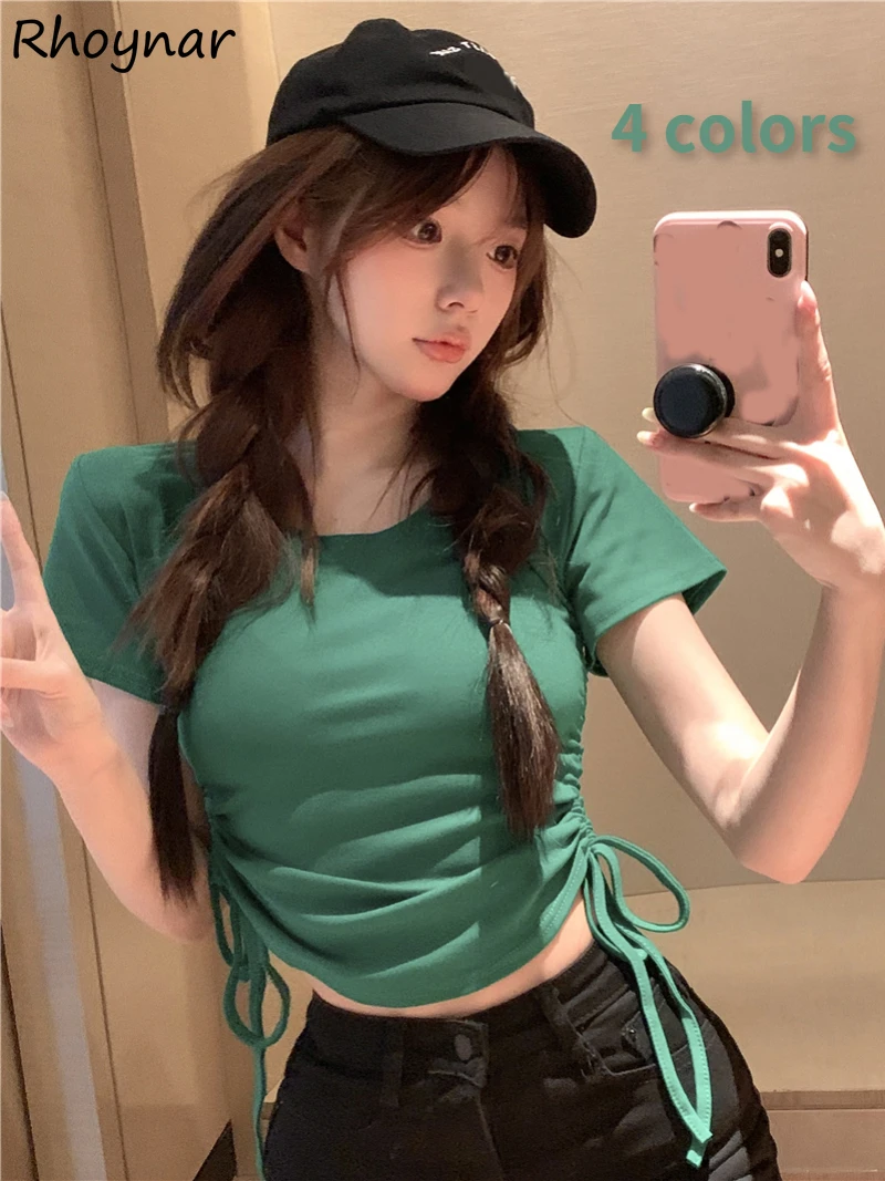 Short Sleeve T-shirts Women Bandage Crop Tops Solid Skinny Sexy Retro Design Cool Streetwear Sporty Hot Girls Chic Ulzzang Tees
Short Sleeve T-shirts Women Bandage Crop Tops Solid Skinny Sexy Retro Design Cool Streetwear Sporty Hot Girls Chic Ulzzang Tees