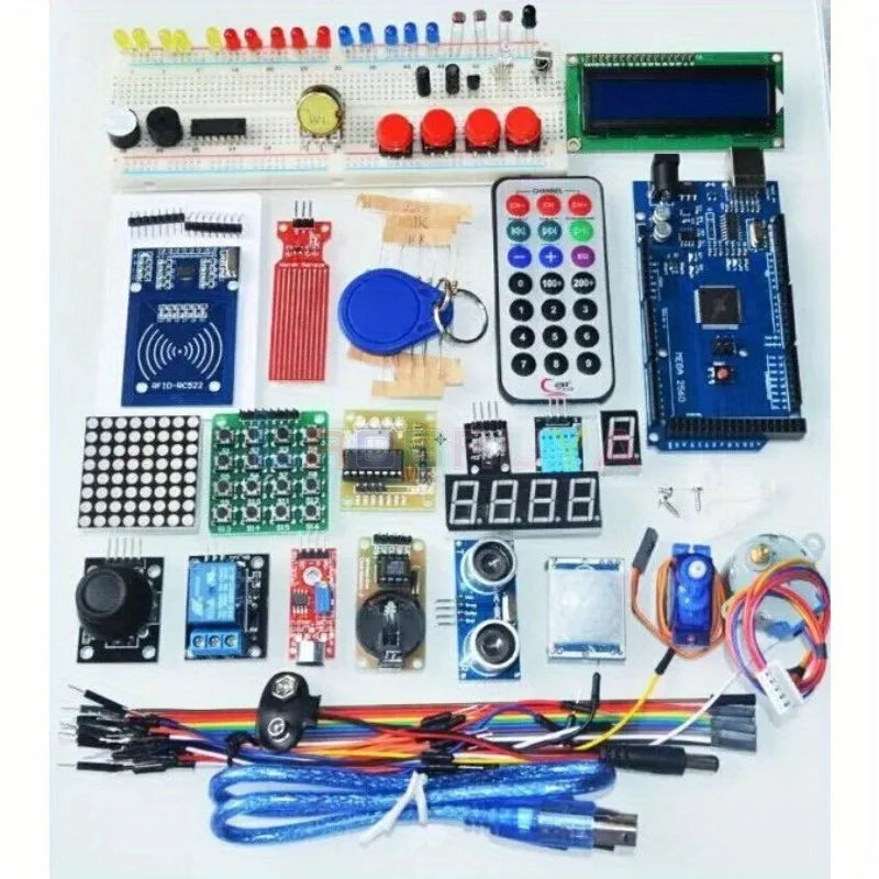 

New MEGA2560 R3 starter kit motor servo RFID Ultrasonic Ranging relay LCD for arduino LTARK-45