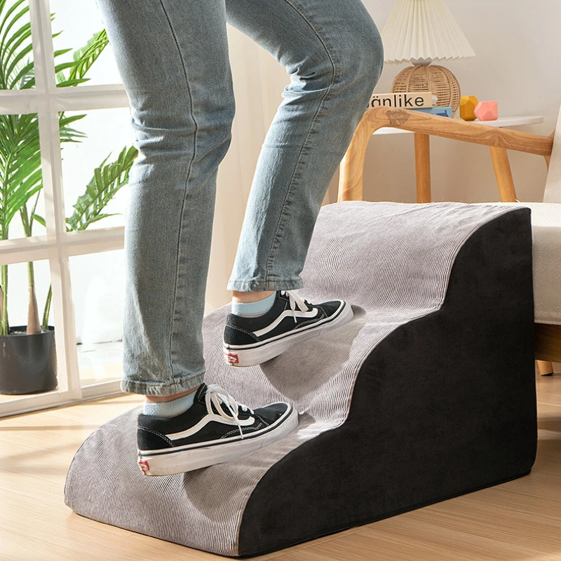 

Small Dog Cat Anti-slip Ramp Ladder Bed Stairs Pet Supplies Memory Foam Dog Sofa Stairs Pet 2/3/4 Steps Stairs