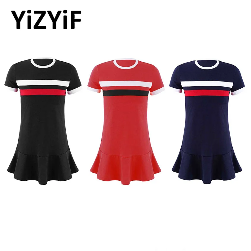 Children Kids Girls Tennis Sport Dresses Sportswear Breathable Summer Casual Dress Toddler Short Sleeves Ruffle Hem Mini Dresses
Children Kids Girls Tennis Sport Dresses Sportswear Breathable Summer Casual Dress Toddler Short Sleeves Ruffle Hem Mini Dresses