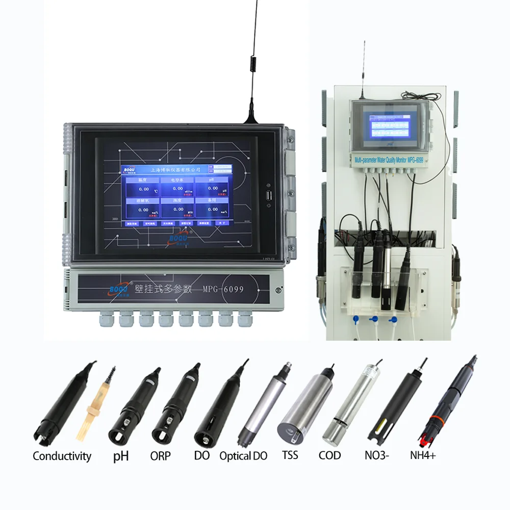 

BOQU MPG-6099 IOT nitrite nitrate ammonia multi parameter water quality testing aquaculture analyzer