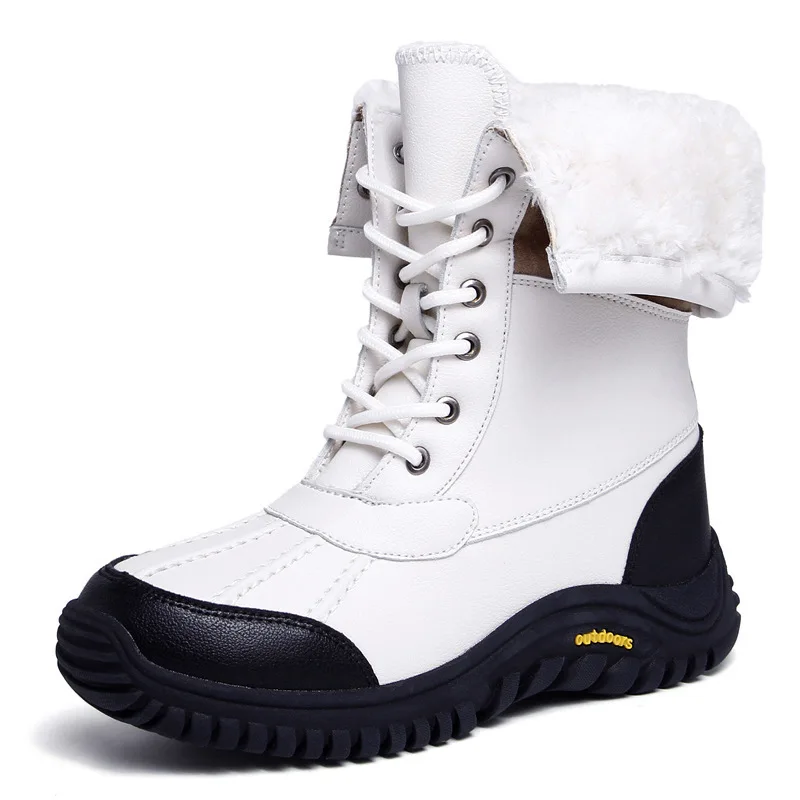 

Waterproof Women & Girls Snow Boots Cold Resistance -30℃ Female Antiskid Winter High Shoes Sports Casual Size 36-42