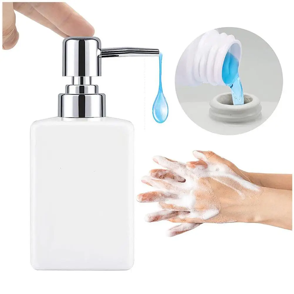 

European Ceramic Lotion Bottle Shampoo Shower Gel Cleansing Facial Bathroom Cleanser Accessories Kitchen Bottle Essence Spl F8S2