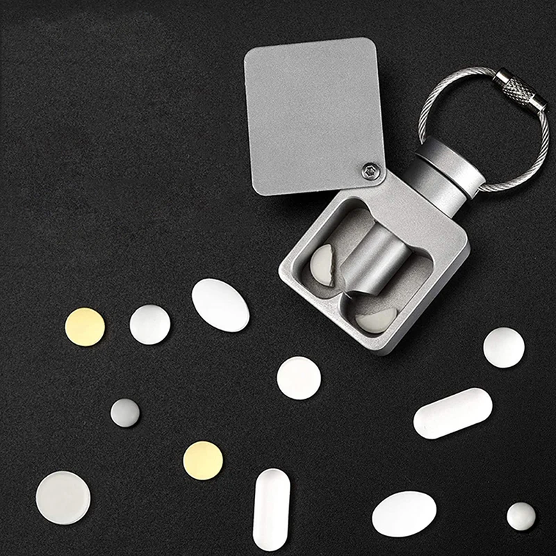 

Резак для таблеток из алюминиевого сплава, легкий для переноски, разветвитель для таблеток, контейнер для лекарств, водонепроницаемый герметичный контейнер, коробки для хранения таблеток
