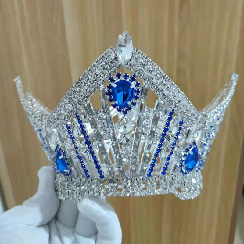 

Luxury Beauty Full Round Women Tiras And Crowns Comfortable Sddle Band Queen Crown