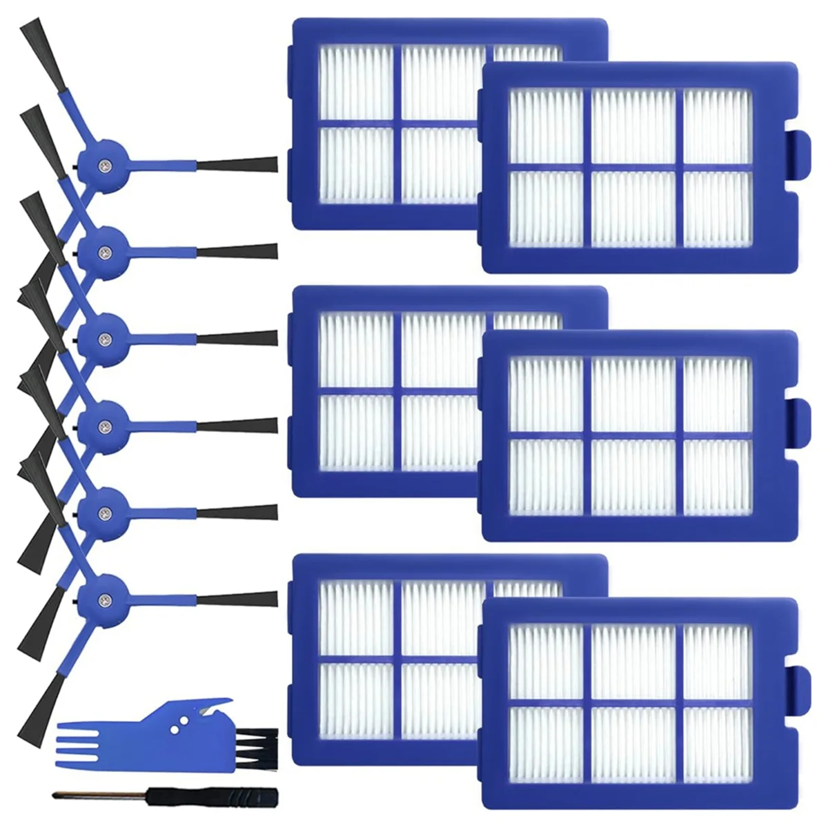 Replacement Part Accessories for Eufy RoboVac X8 Hybrid Series Robot Vacuum Cleaner Side Brush HEPA Filters
Replacement Part Accessories for Eufy RoboVac X8 Hybrid Series Robot Vacuum Cleaner Side Brush HEPA Filters