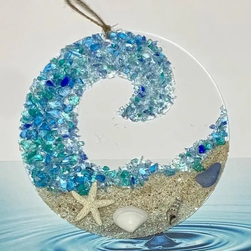 Sea Glass Suncatcher Ocean Crashing Beach Ornament Beach Couple Transparent Acrylic Memorial Small Decorative For Home Xmas
Sea Glass Suncatcher Ocean Crashing Beach Ornament Beach Couple Transparent Acrylic Memorial Small Decorative For Home Xmas