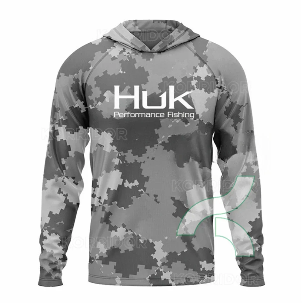 HUK Fishing Shirt Camouflage Hoodie T-shirts Outdoor Sun Protection Fishing Clothes Men Ropa De Pesca Breathable Anti-UV Jerseys
HUK Fishing Shirt Camouflage Hoodie T-shirts Outdoor Sun Protection Fishing Clothes Men Ropa De Pesca Breathable Anti-UV Jerseys