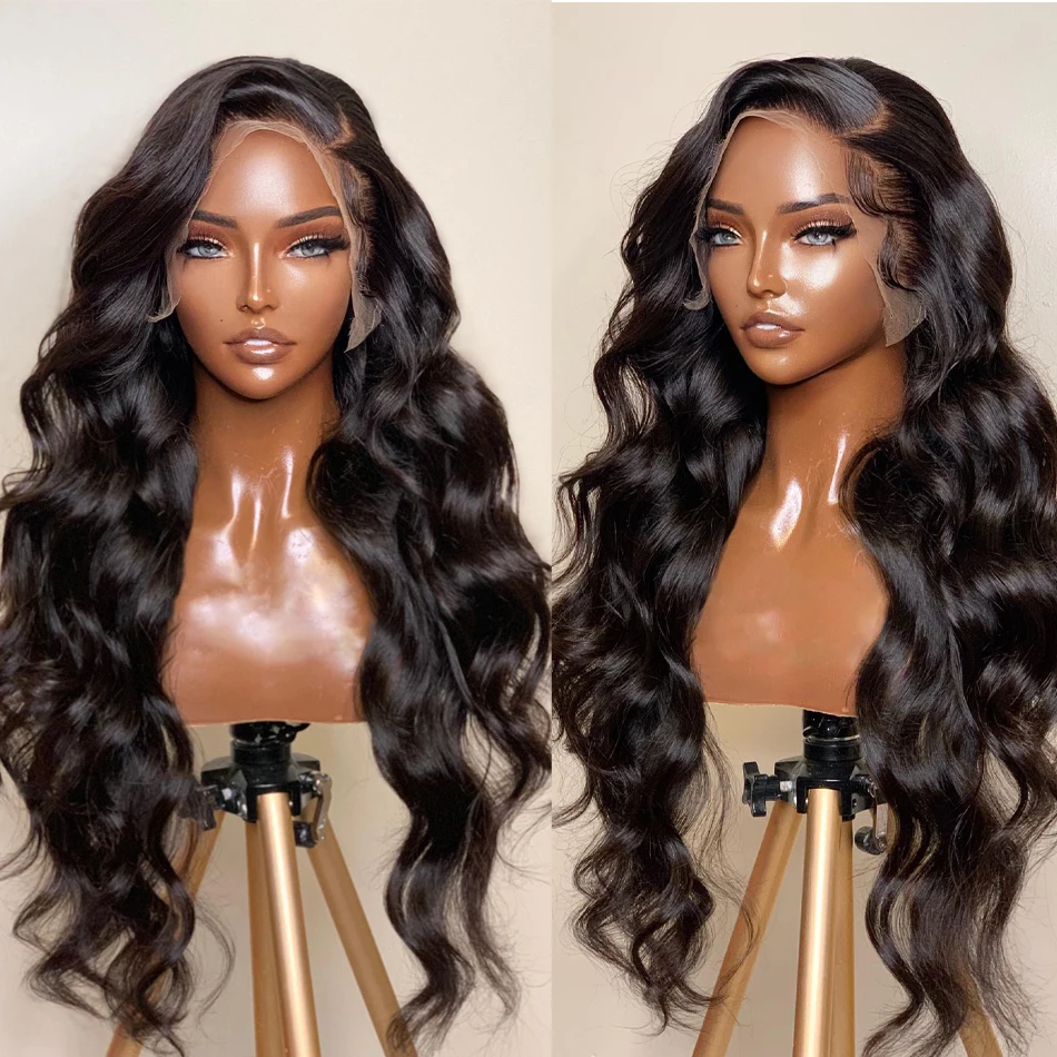Middle Part Preplucked Soft Glueless 180%Density 26Inch Long Natural Black Body Wave Glueless Lace Front Wig For Women Babyhair
Middle Part Preplucked Soft Glueless 180%Density 26Inch Long Natural Black Body Wave Glueless Lace Front Wig For Women Babyhair