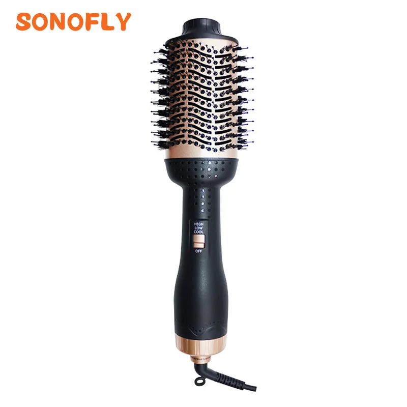 

SONOFLY Multifunction Hair Dryer Hot Cold Air Brush and Volumizer Electrical Hair Straightener Curler Comb Hairdressing MN-501