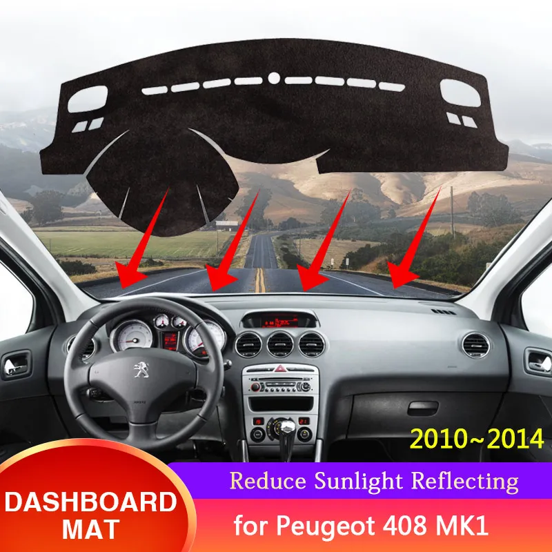Для Peugeot 408 MK1 2010 2011 2012 2013 2014 крышка приборной панели Противоскользящий солнцезащитный козырек защиты Dast коврик ковер подушка автомобильные аксессуары
Для Peugeot 408 MK1 2010 2011 2012 2013 2014 крышка приборной панели Противоскользящий солнцезащитный козырек защиты Dast коврик ковер подушка автомобильные аксессуары