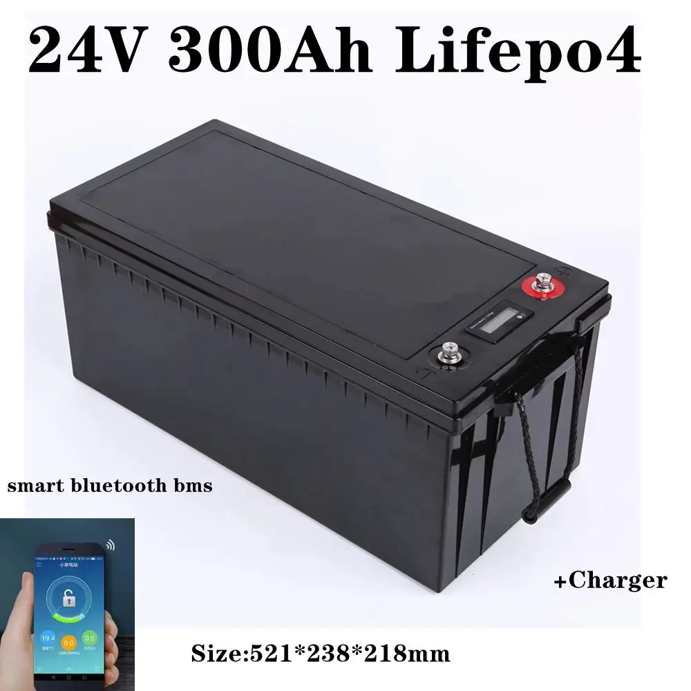 Waterproof 24V 300AH lifepo4 lithium Battery bluetooth APP BMS for 2400W Inverter Solar Systems golf cart + 20A Charger
Waterproof 24V 300AH lifepo4 lithium Battery bluetooth APP BMS for 2400W Inverter Solar Systems golf cart + 20A Charger