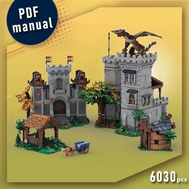 

castle architecture bricks Modular Keep gate stable Medieval wizard Fortress blocks knight castle bricks architecture gift moc