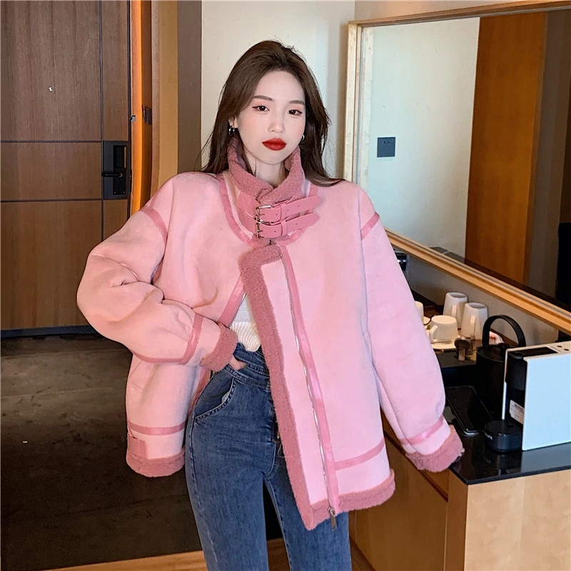ZCSMLL Solid Color Long Sleeve Women Coat Casual Autumn Winter Turn-down Collar Korean Fashion Loose Pu Winter Jacket Women
ZCSMLL Solid Color Long Sleeve Women Coat Casual Autumn Winter Turn-down Collar Korean Fashion Loose Pu Winter Jacket Women