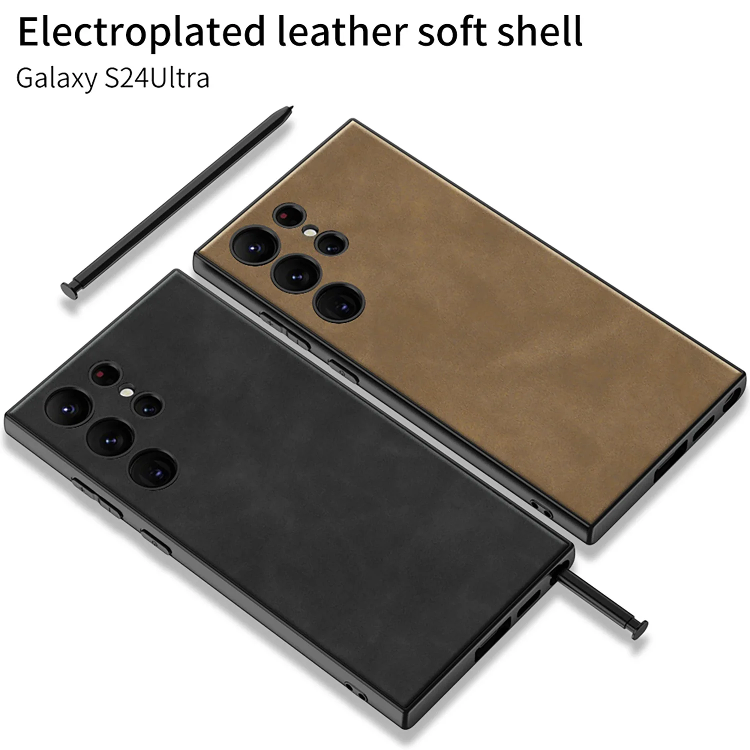 Applicable to Samsung S24Ultra mobile phone case S24plus plain leather matte anti-drop simple S24 luxury box
Applicable to Samsung S24Ultra mobile phone case S24plus plain leather matte anti-drop simple S24 luxury box