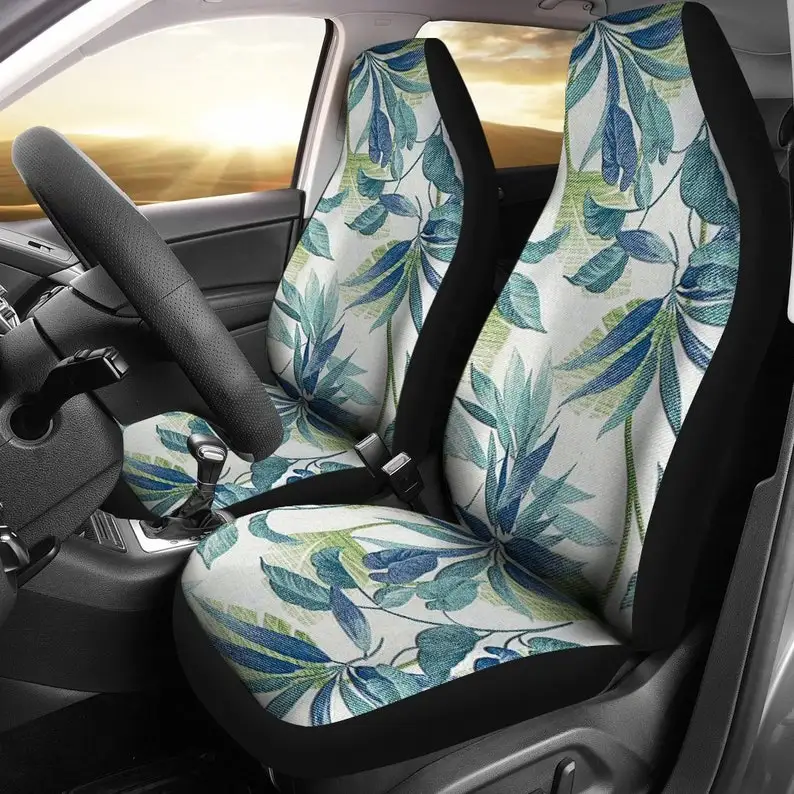 Vintage Blue Green Leaves Floral Flowers Car Seat Covers Pair, 2 Front Seat Covers, Car Seat Protector, Car Accessories
Vintage Blue Green Leaves Floral Flowers Car Seat Covers Pair, 2 Front Seat Covers, Car Seat Protector, Car Accessories