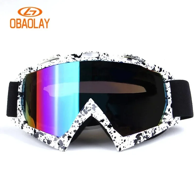 

OBAOLAY Sport Glasses Manufacture Custom Motocross Goggles UV400 Windproof Motorcycle Glasses PC Lens