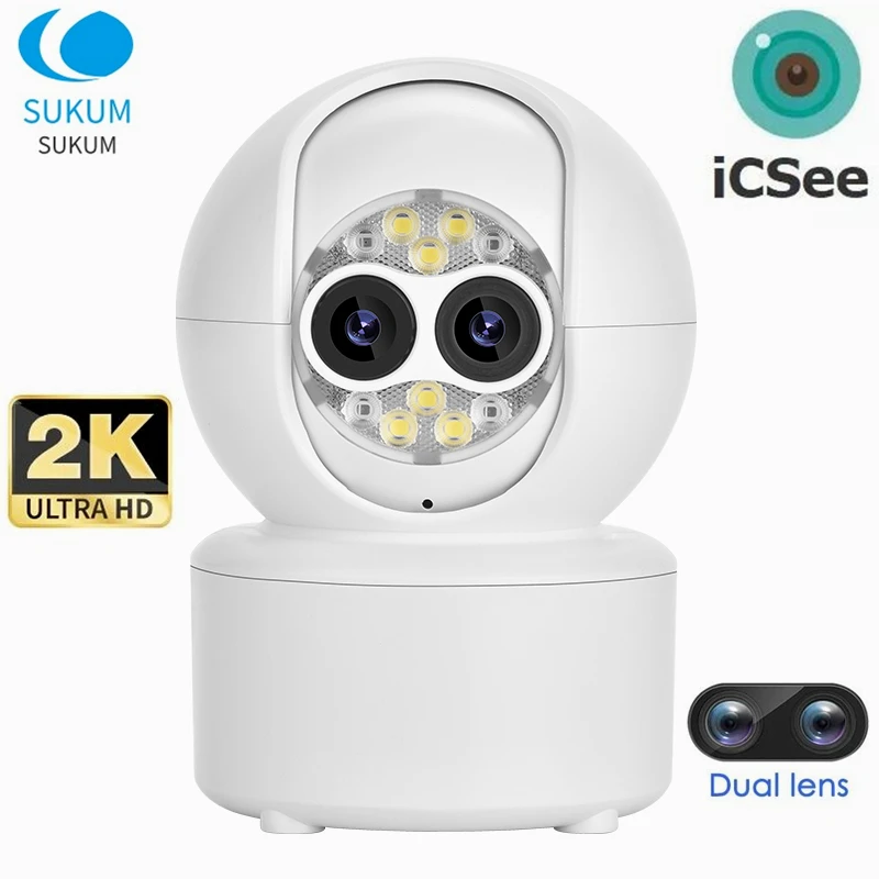 2K 4MP Dual Lens ICSee MINI Camera Smart Home Color Night Vision Wireless Indoor WIFI Camera Color Night Vision
2K 4MP Dual Lens ICSee MINI Camera Smart Home Color Night Vision Wireless Indoor WIFI Camera Color Night Vision