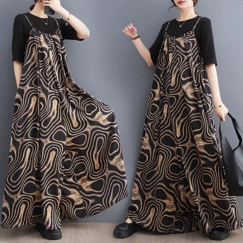 2023 Summer Strap Jumpsuits For Women Vintage Printed Trouser Culottes Fashion Loose And Slim Versatile Overall Pants Z1589
2023 Summer Strap Jumpsuits For Women Vintage Printed Trouser Culottes Fashion Loose And Slim Versatile Overall Pants Z1589