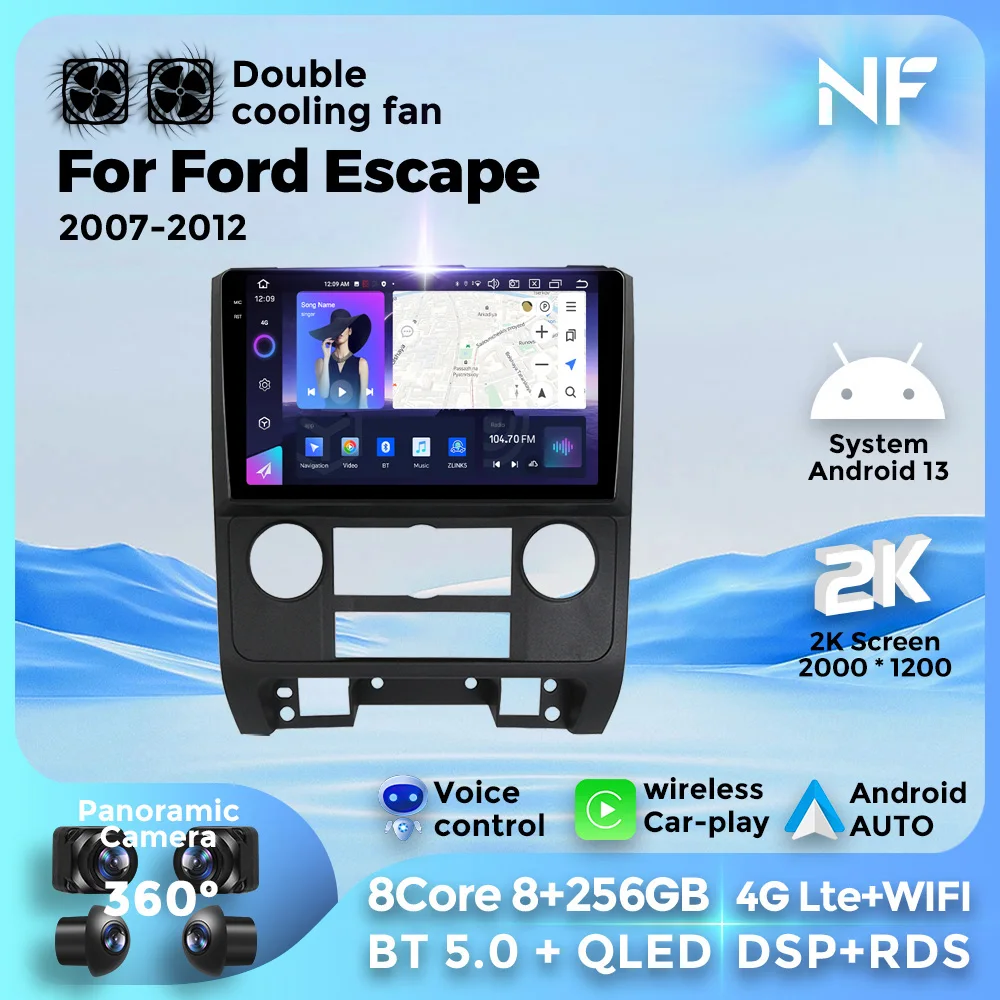 Автомагнитола для Ford Escape 2007-2012, Android 13, мультимедийный видеоплеер, 4G, Lte, Wi-Fi, GPS-навигация, Авторадио для Carplay
Автомагнитола для Ford Escape 2007-2012, Android 13, мультимедийный видеоплеер, 4G, Lte, Wi-Fi, GPS-навигация, Авторадио для Carplay