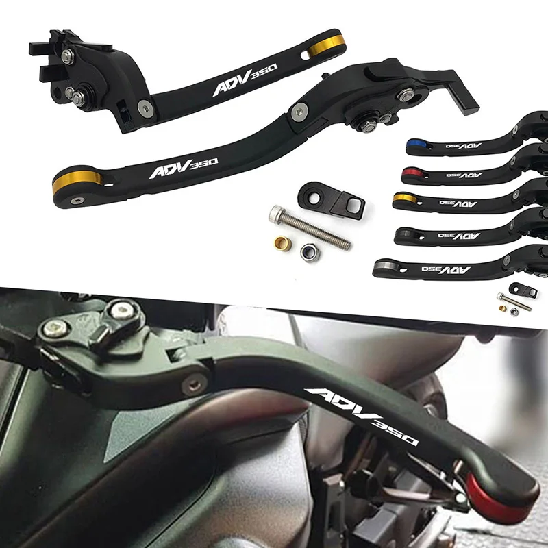For Honda ADV350 2021 2022 2023 CNC Aluminum Motorcycle Brake Handle Folding Foldable Clutch Brake Lever with Parking Lock Lever
For Honda ADV350 2021 2022 2023 CNC Aluminum Motorcycle Brake Handle Folding Foldable Clutch Brake Lever with Parking Lock Lever