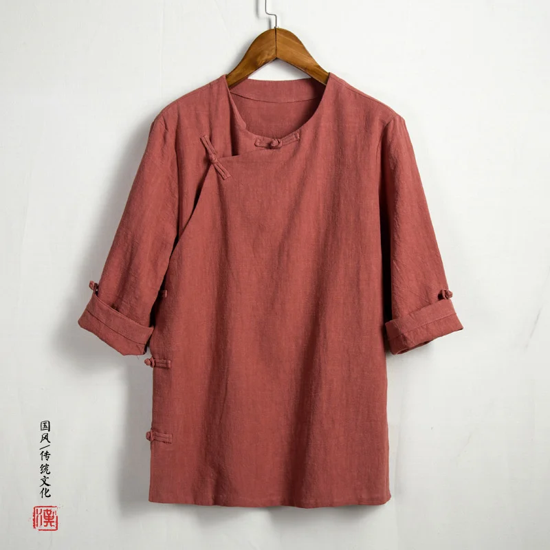 Shirt Flax Fivepence Outdoors Sports Gongfu Jogging Travel Male Chinese Style Pankou Mianma Sleeve Men's Wear Inch Thin Clothes
Shirt Flax Fivepence Outdoors Sports Gongfu Jogging Travel Male Chinese Style Pankou Mianma Sleeve Men's Wear Inch Thin Clothes