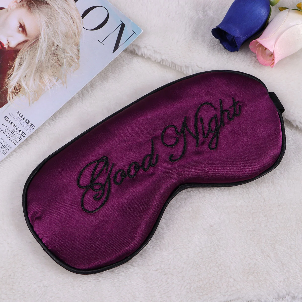 

Eye Cover Night Blinder Blindfold Eyeshade for Men Kids Sleeping ( Purple )