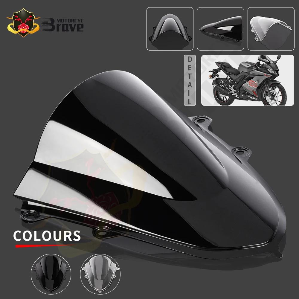 For Yamaha YZF R15 R 15 YZFR15 V3 2017 2018 2019 2020 2021 Motorcycle Double Bubble Windshield Windscreen Wind Shield Screen
For Yamaha YZF R15 R 15 YZFR15 V3 2017 2018 2019 2020 2021 Motorcycle Double Bubble Windshield Windscreen Wind Shield Screen