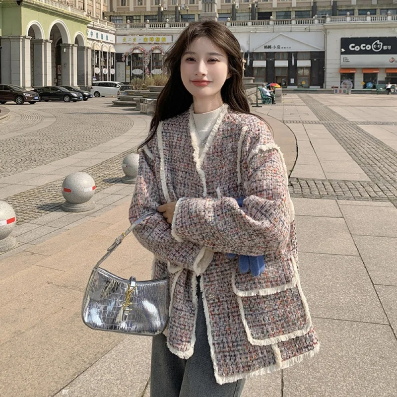 23 New modelsTweed down Jacket Women's Autumn and Winter 2023 New Excellent Sense Gentle Temperament White Duck down Coattrendse
23 New modelsTweed down Jacket Women's Autumn and Winter 2023 New Excellent Sense Gentle Temperament White Duck down Coattrendse