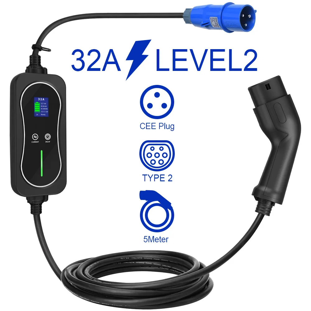 New Energy Electric Steam Car Charger Electrical Appliances 32A Five-Speed Adjustable Household Portable with Car Charger
New Energy Electric Steam Car Charger Electrical Appliances 32A Five-Speed Adjustable Household Portable with Car Charger
