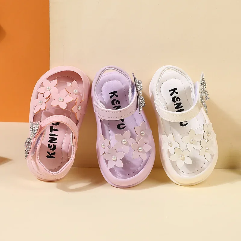 

Summer New 0-1-4 Year Old Children's Sandals Girls Princess Sandals Infants And Toddlers Non-slip Soft Sole Toddler Shoes