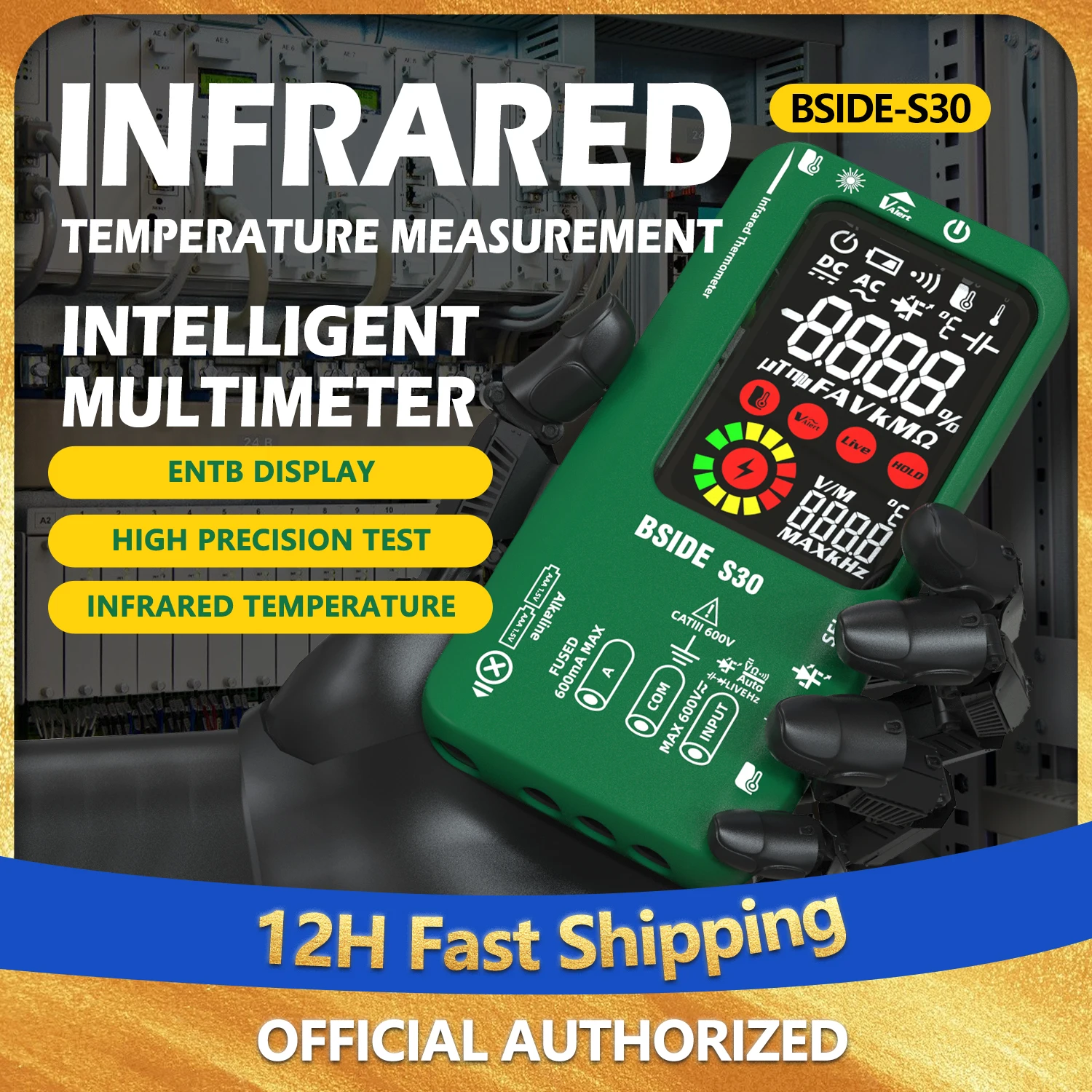 BSIDE S30 Smart Digital multimeter Infrared thermometer Voltage capacitance resistance Diode tester Color screen charging
BSIDE S30 Smart Digital multimeter Infrared thermometer Voltage capacitance resistance Diode tester Color screen charging