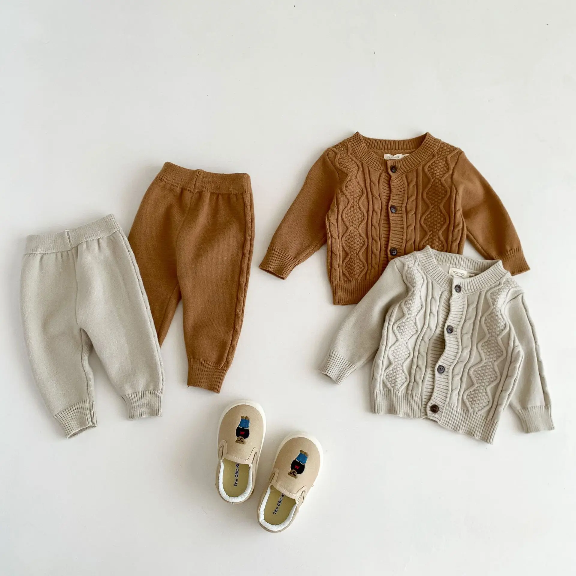 Autumn Winter Baby Clothing Sets Toddler Solid Knitted Cardigan Sweater Coat+Solid Warm Pants 2 Pieces Infant Boys Girls Outfits
Autumn Winter Baby Clothing Sets Toddler Solid Knitted Cardigan Sweater Coat+Solid Warm Pants 2 Pieces Infant Boys Girls Outfits